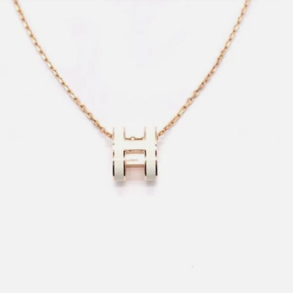 Hermes Hermès Necklace Pendant White - not the mini size one - Picture 2 of 10